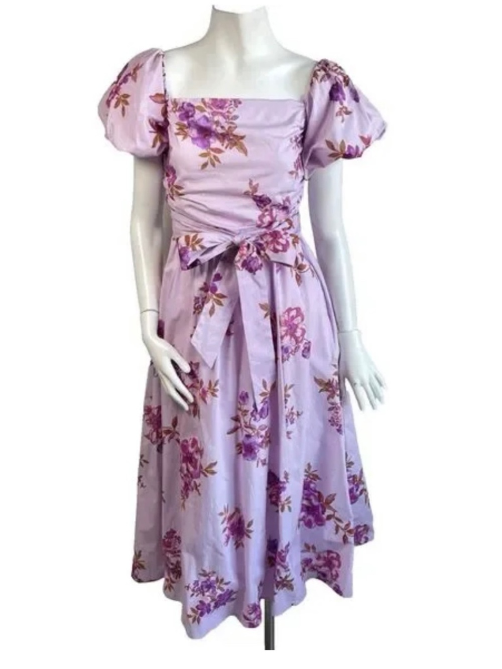Flying tomato puff sleeves dress